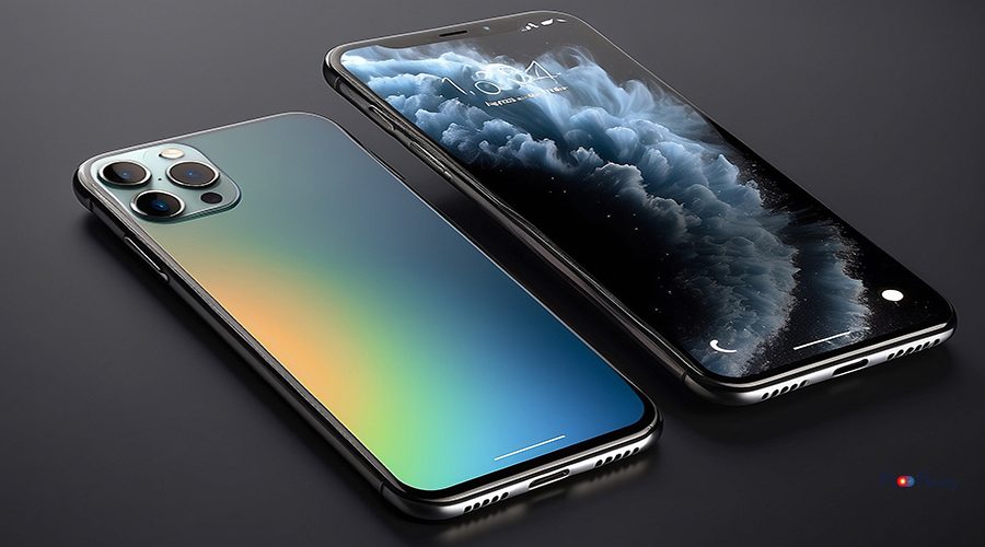 Antalya, Turkey - September 12, 2023 Newly released iPhone 15 pro max mockup set with back