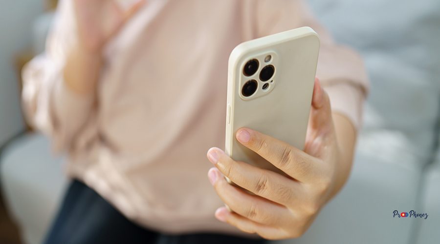 Asian woman talking on smart phone have conversation online virtual chat video call with friends. Lifestyle girl vlog video on social media