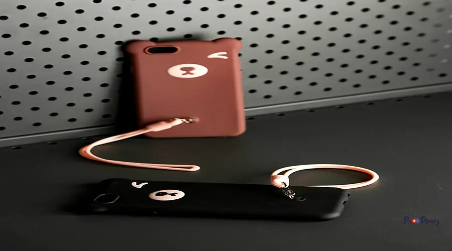 black and brown holster with tail for iphone black and brown holster with tail for iphone