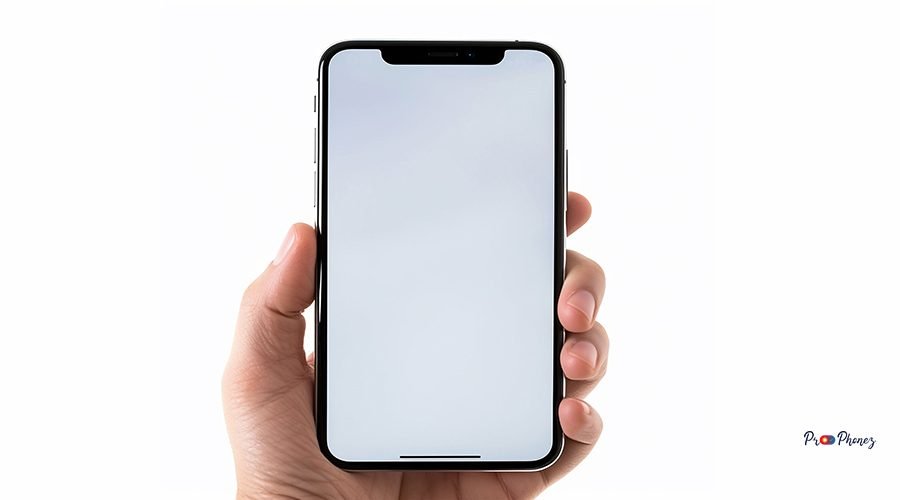 closeup-hand-holding-blank-screen-iphone-white-background