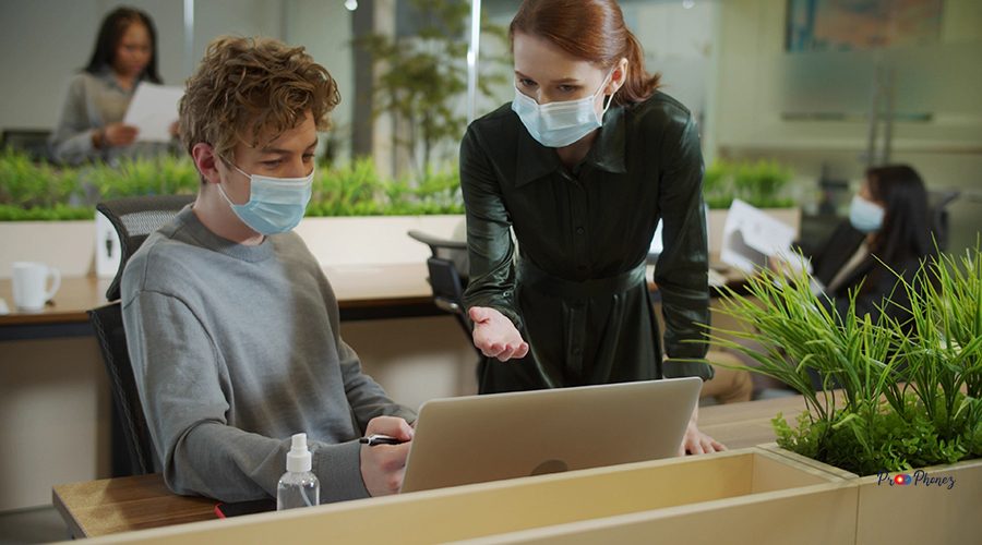 Coworkers are talking to each other and solving issues . High quality 4k footage