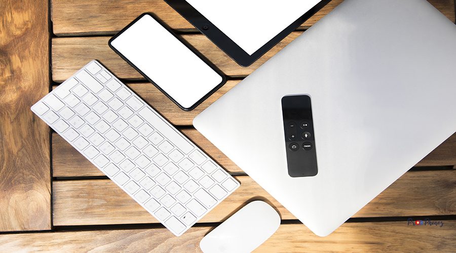 various-digital-devices-table