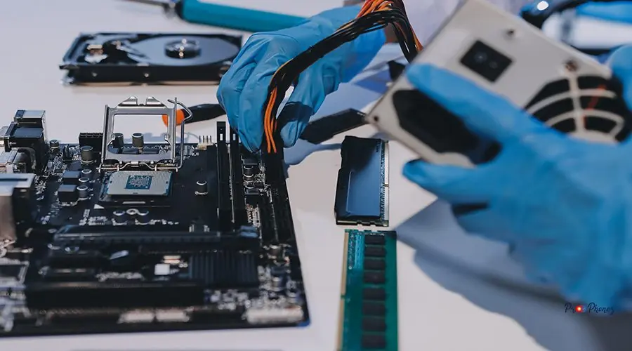 Electronics technician, electronic engineering electronic repair Electronics technician, electronic engineering electronic repair, electronics measuring and testing, repair and maintenance concepts.