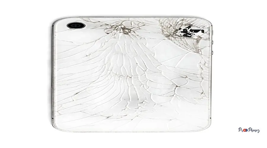 White broken dirty smartphone with cracks, isolated White broken dirty smartphone with cracks, isolated